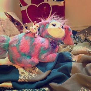 Mom and baby stuffed bunnies